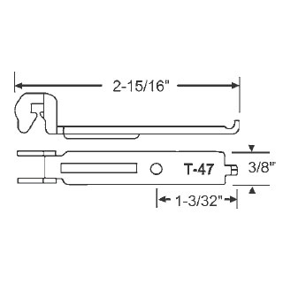 Metal Bracket for Tubular Window Balances