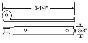 Metal Bracket for Tubular Window Balances