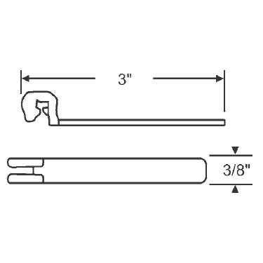 Metal Bracket for Tubular Window Balances