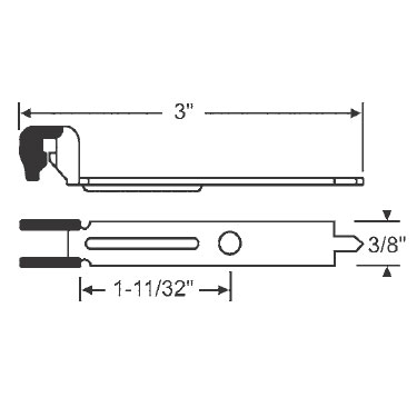 Nyclad Coated Metal Bracket for Tubular Window Balances