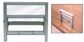 CRL Custom Satin Anodized Vertical Sliding Satin Anodized Ticket Window