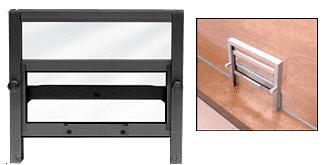 CRL Vertical Sliding Duranodic Bronze Ticket Window - Custom Size