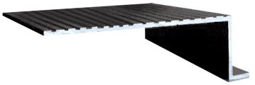 Retractable Screen Door In-Sill Adapter 74" x 5" Black Finish