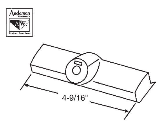 STB Window Operator Cover, Stone