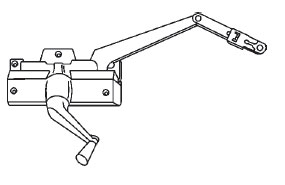 STB Casement Window Operator, Left Hand, Split Arm, Stone