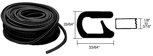 CRL QuickEdge Standard Single Lip Trim Grips Edges From .090 in to .190 in - 100 Feet