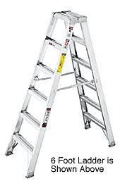CRL 4' Heavy-Duty Aluminum Glazier's Ladder