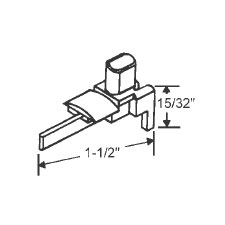 Sash Clip for Tubular Window Balance