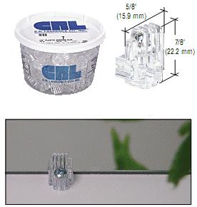 CRL 1/4" Standard Plastic Mirror Clip - Package