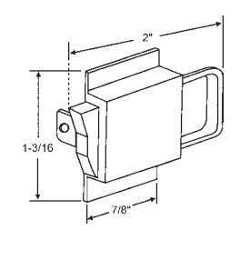 STB Tilt Window Latch, Reversible, Side Mounted, Black