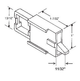 STB Tilt Window Latch, Left Hand, Slides onto Extrusion, Black