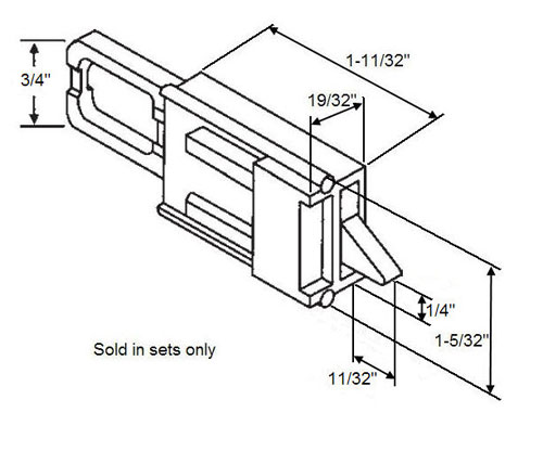 STB Tilt Window Latch, Black - Package