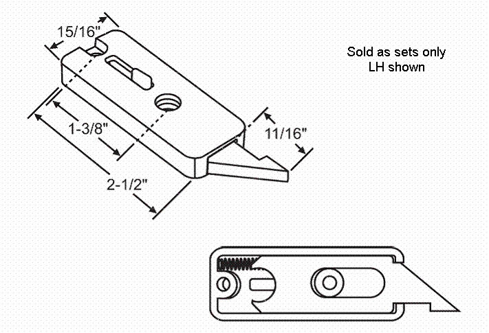 STB Tilt Window Latch, Black - Package