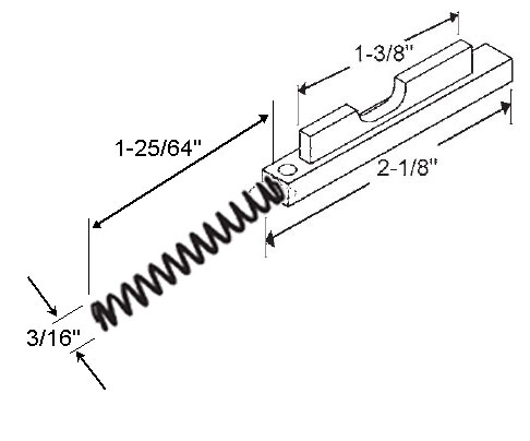STB Pivot Bar and Spring Assembly for Windows