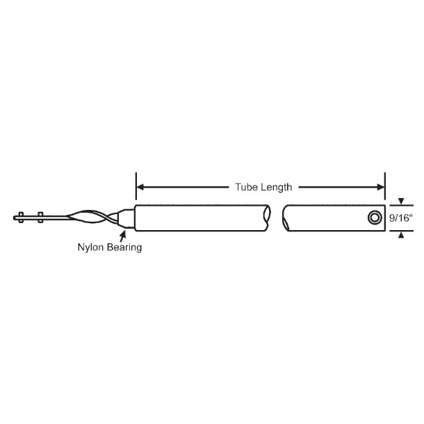 Window Balance, Tubular, Tilt, Red Bushing - 22"