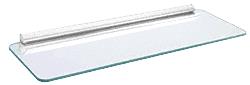 CRL 6" X 18" KV Glass Shelf Kits with White Bracket