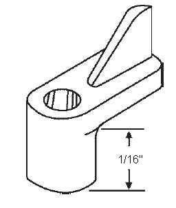 STB Window Screen Clips, Plastic, Black, 1/16" - Pack of 25