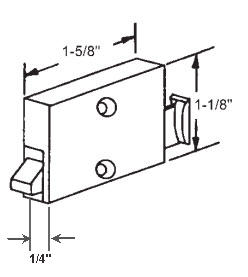 STB Tilt Latch. Plastic, Black