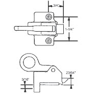STB Window Spring Catch
