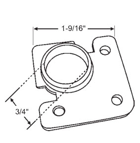 STB Nylon Torque Bar Bearing 1-9/16" Tall