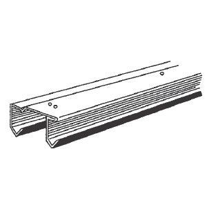 E-Z Roll Sliding Door Track Only, 46-1/2" Track for 4 ft Door Opening