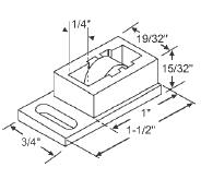 STB Window Roller Assembly, Brass Wheel, 1/2" Diameter - Package