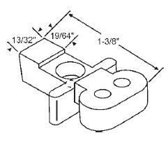 STB Sliding Window Glide, Nylon - Package