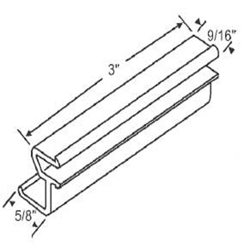 STB Sliding Window Latch and Pull, Extruded Aluminum, Black, 3"