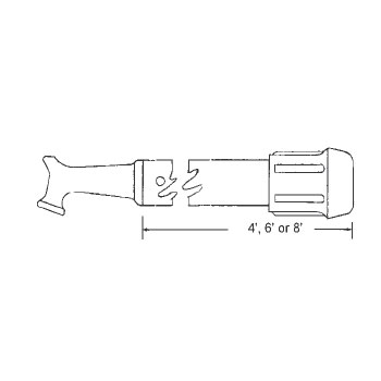 STB Pole Hook Assembly, 4 ft.