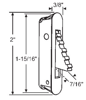STB Limit Latch, White