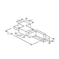 Dust Cover for Tubular Window Balance, Left Hand