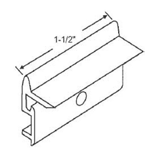 STB Sliding Window Latch and Pull, Extruded Aluminum, Black, 1-1/2"