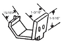 STB Top Sash Guide for Window Channel Balances, Bronze