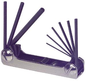 CRL U.S.E. Allen/Hex Key Wrench Set - .05" to 3/16"