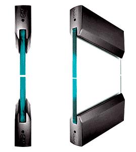 CRL SPS Style 94 - 4" Tapered Rails Top and Bottom for 3/4" Glass- Dark Bronze Anodized
