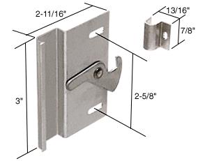 CRL Right Hand Sliding Screen Door Latch and Pull 2-5/8" Screw Holes