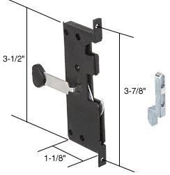 CRL Screen Door Latch and Pull; 3-7/8" Screw Holes