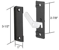 CRL Sliding Screen Latch and Pull; 2-7/8" Screw Holes for Keller Doors