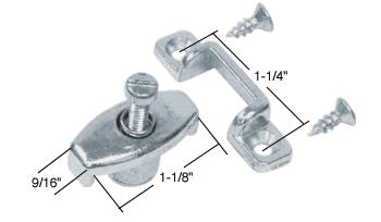 CRL Sliding Screen Door Latch Kit; 1-1/4" Screw Holes for Acorn Doors - Bulk