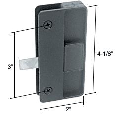 CRL Sliding Screen Door Latch and Pull; 3" Screw Holes for Columbia-Matic Doors