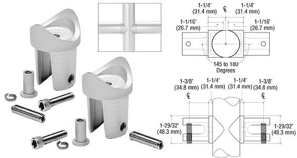 CRL ACRS Satin Anodized Cross Adaptor