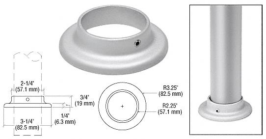 CRL ACRS Satin Anodized Cover Flange