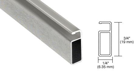 CRL Mill Finish 3/4" x 1/4" Extruded Aluminum Screen Frame - 12 ft long