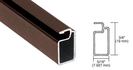 CRL Bronze Finish 3/4" x 5/16" Extruded Aluminum Screen Frame - 12 ft long