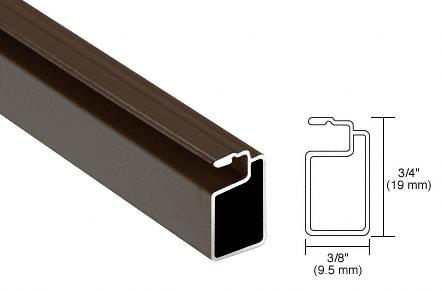 CRL Bronze Finish 3/4" x 3/8" Extruded Aluminum Screen Frame - 12 ft long