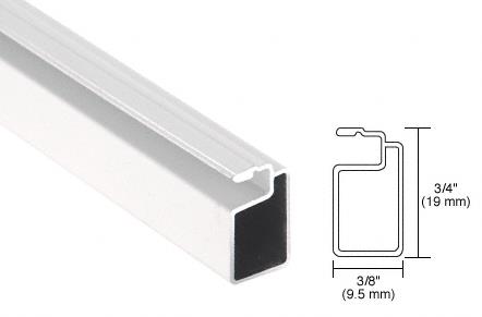 CRL White Finish 3/4" x 3/8" Extruded Aluminum Screen Frame - 12 ft long