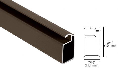 CRL Bronze Finish 3/4" x 7/16" Extruded Aluminum Screen Frame - 12 ft