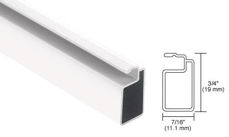 CRL White Finish 3/4" x 7/16" Extruded Aluminum Screen Frame - 12 ft long
