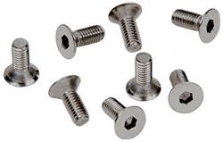 CRL Brushed Nickel Allen 6 mm x 15 mm Cover Plate Flat Head Screws - Package