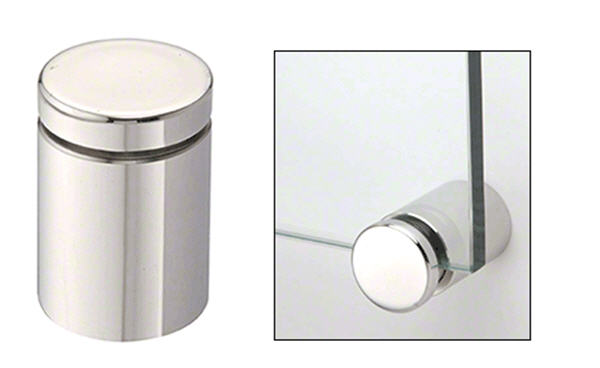 CRL 1-1/4" Polished Stainless Single Sided Adjustable Barrel Edge Grip